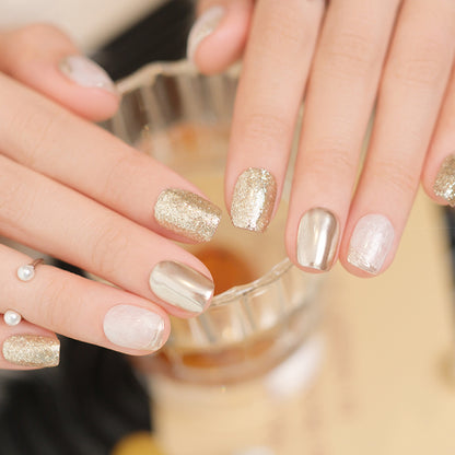 Luxury | Metallic Handmade Reusable Press-on Nails