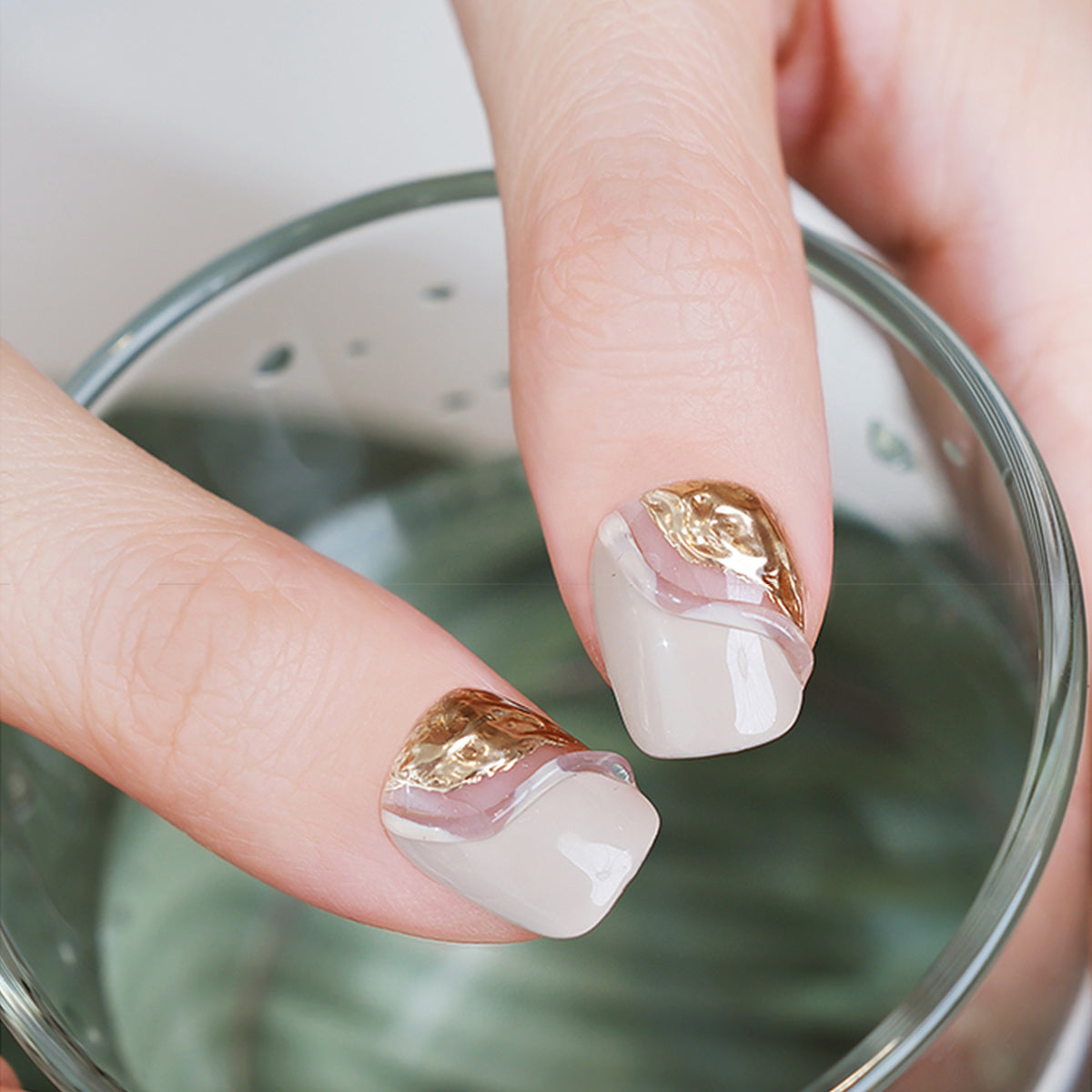 Amber | Handmade Reusable Press-on Nails