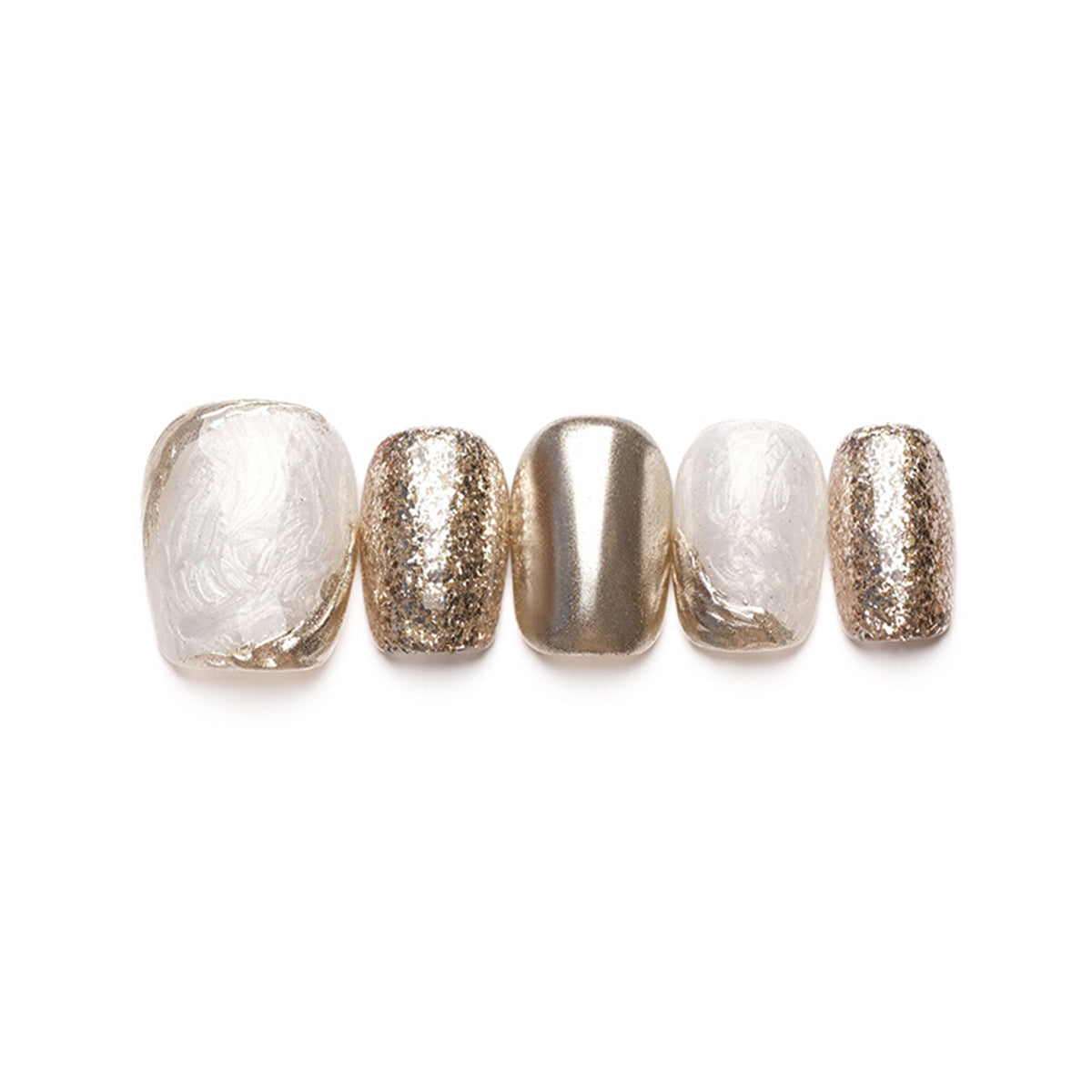 Luxury | Metallic Handmade Reusable Press-on Nails