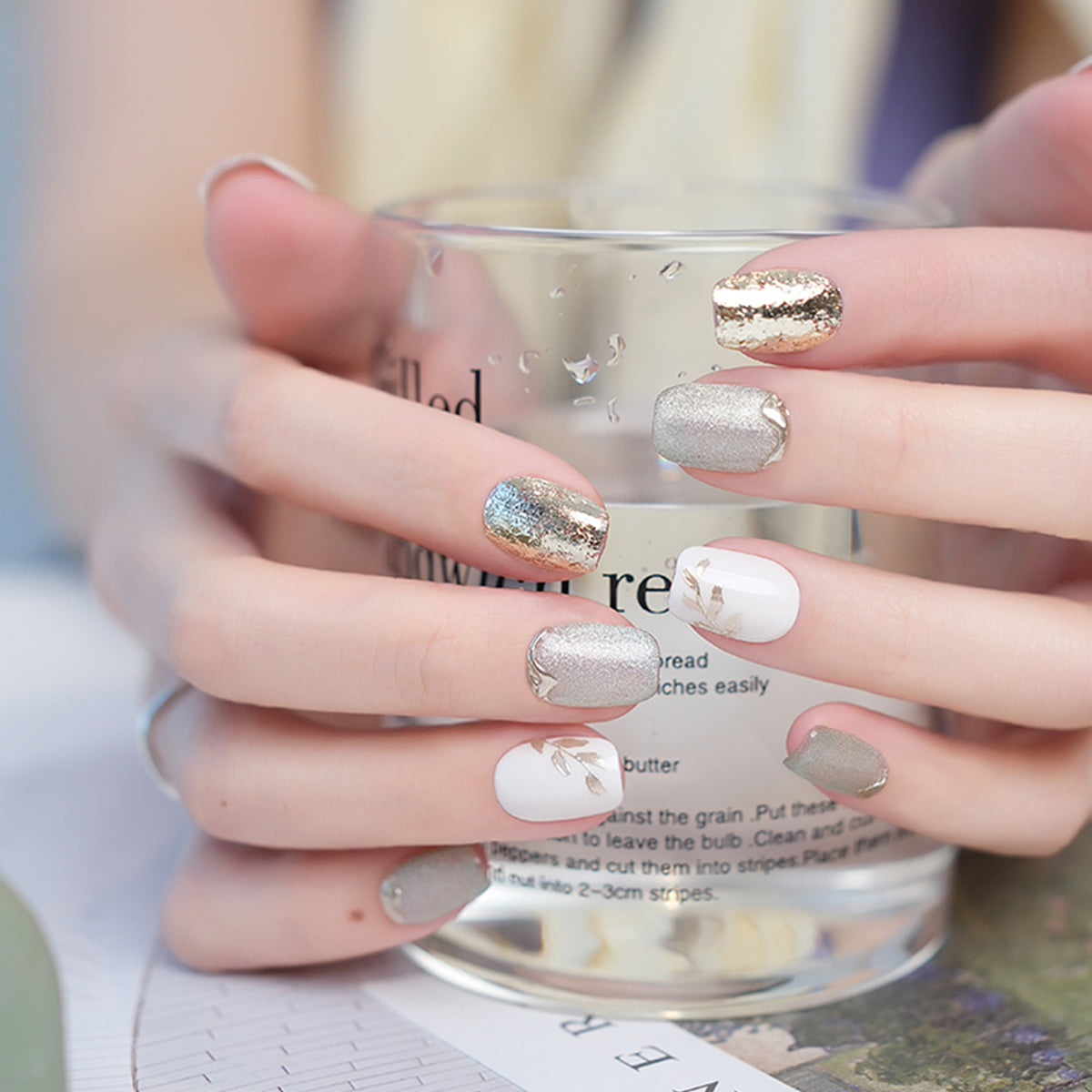 Spring Touch | Handpainted Reusable Press-on Nails