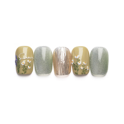 Midsummer | Fresh and Vibrant Handmade Reusable Press-on Nails