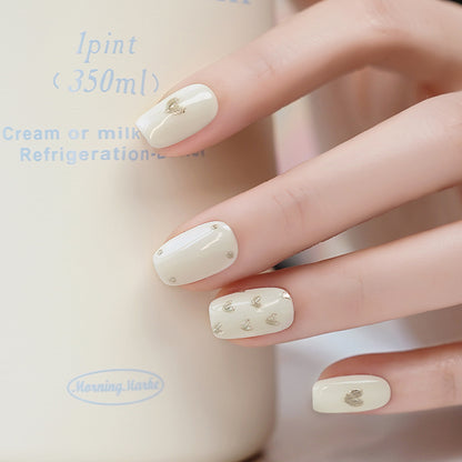 White Lovers | Graceful Handmade Reusable Press-on Nails