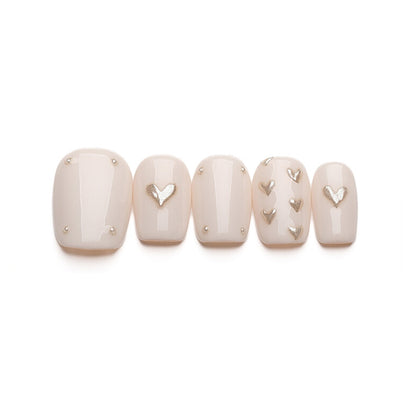 White Lovers | Graceful Handmade Reusable Press-on Nails