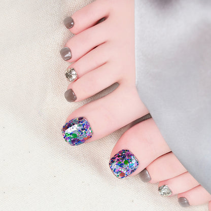 Day Dream | Fancy Handmade Reusable Stick-on Toenails