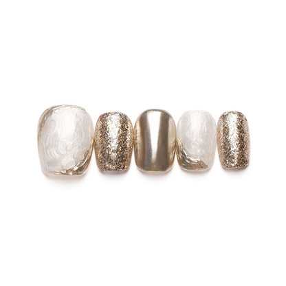 Luxury | Metallic Handmade Reusable Press-on Nails